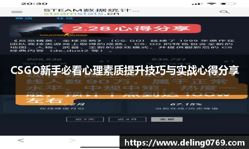CSGO新手必看心理素质提升技巧与实战心得分享